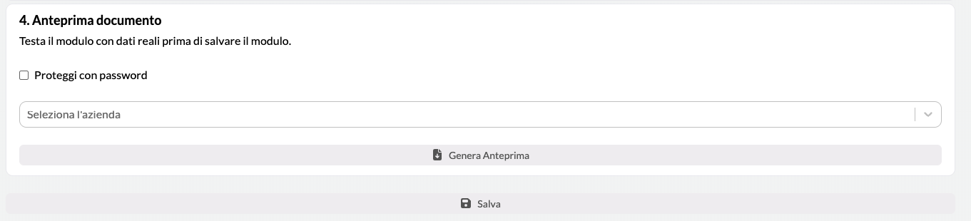 Creazione nuovo utente