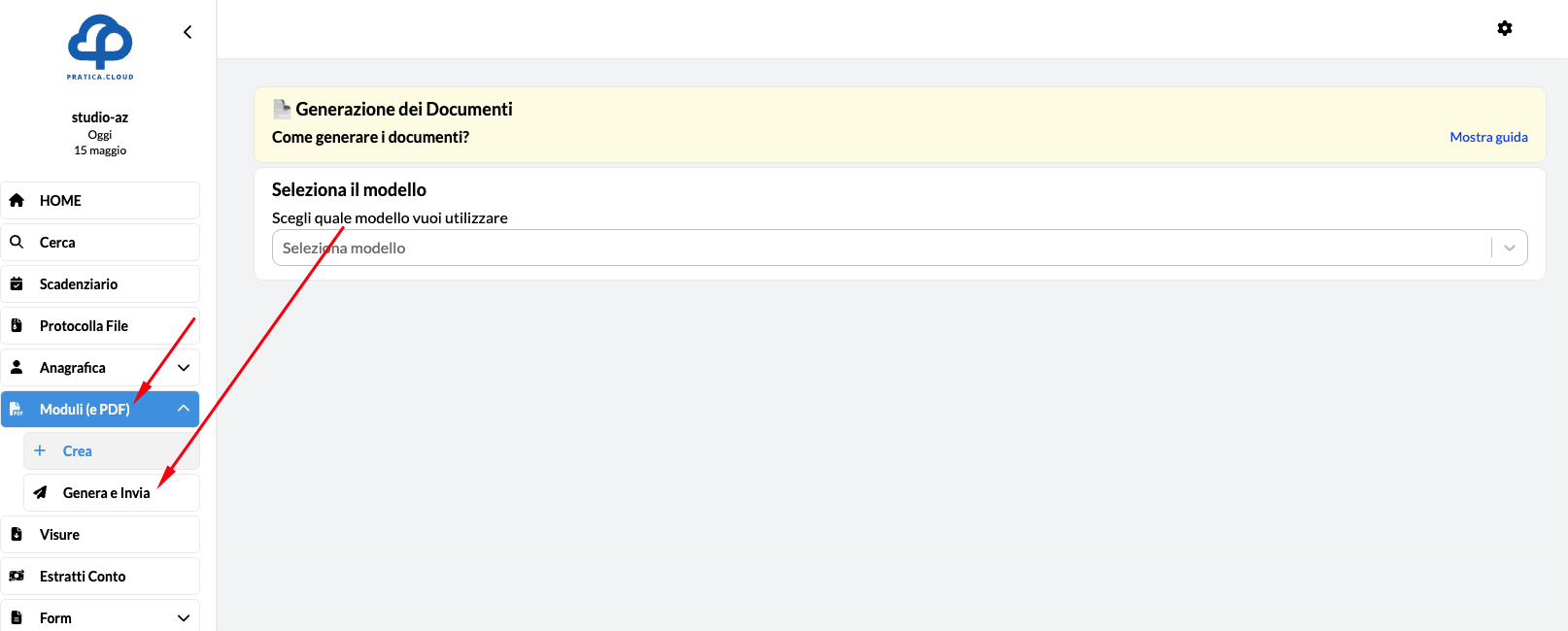 Creazione nuovo utente